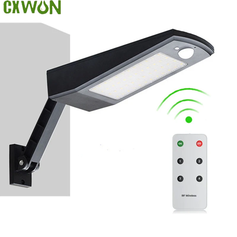 

Solar Panel Light Outdoor Waterproof Street Light Rotable Pole Solar Wall Lighting with 4 Mode for Home Garden Pathway