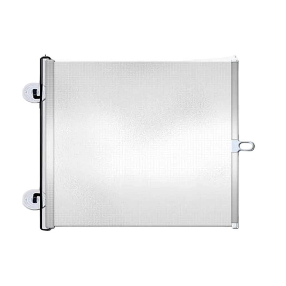 Retractable Pet Gate with Extended Height to Prevent Jumping Fits Multiple Door Sizes from 40cm to 125cm White Finish