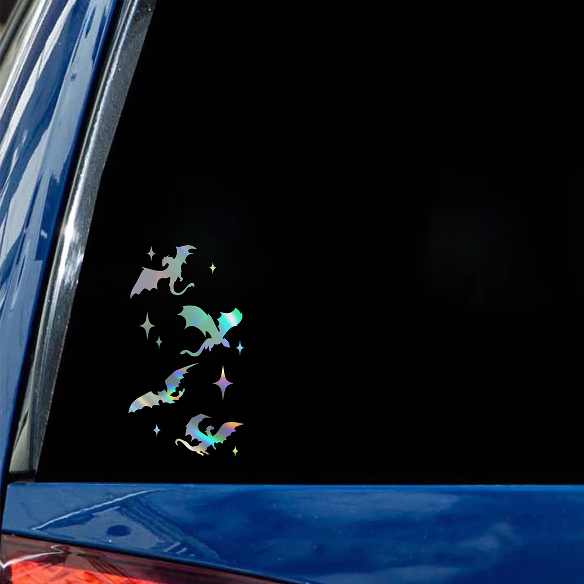 Dragons and Stars Design Car Styling Decals and Stickers Personality Windows Decor Bumper Decor Accessories