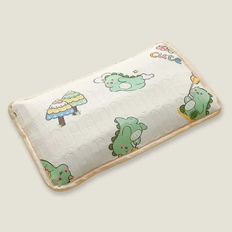 Summer Household Cool Child Pillowcase Cartoon Style Ice Silk Breathable Baby Pillowcase Kindergarten Envelope Type Pillow Cover