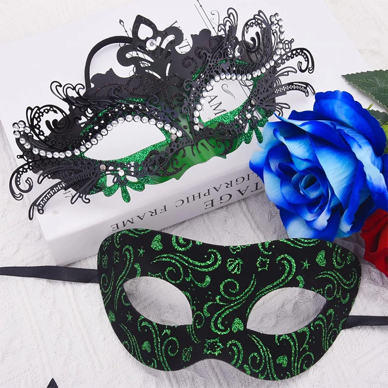 metal diamond-encrusted tail mask masquerade party high-end charming wonderful face made ball goddess Venice Carnival