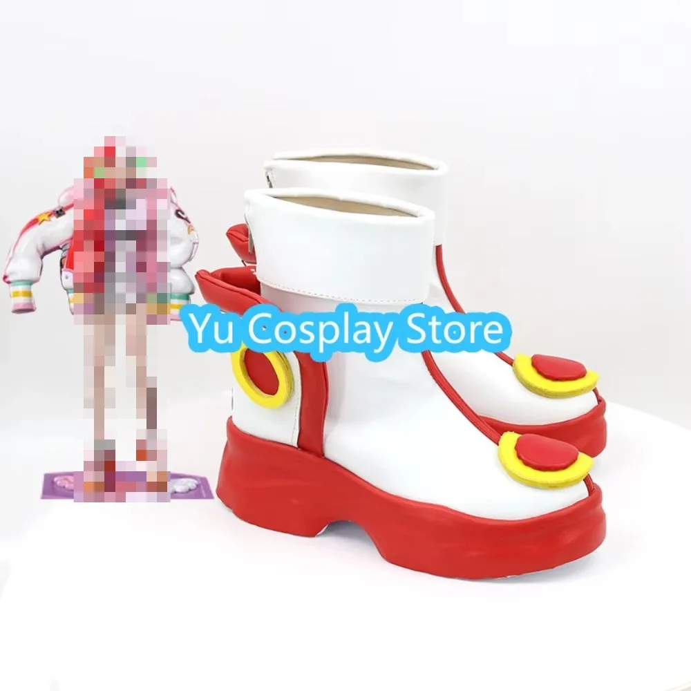 Yu Cosplay Store Red Uta Cosplay Shoes Anime Character Boots Platform High Heels for Concert Stage Halloween Party Props view 5