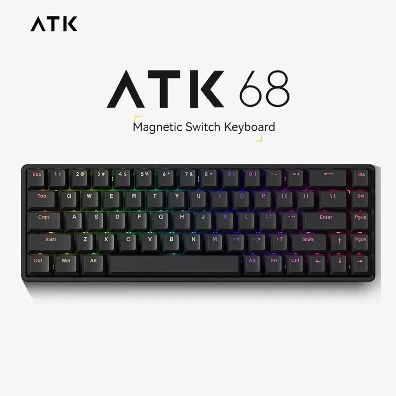 Gaming Keyboard Atk68 Magnetic Switch Smart Speed X Quick Trigger Aluminum Alloy E-sports Gamer Mechanical Keyboard Rgb Pc Gift