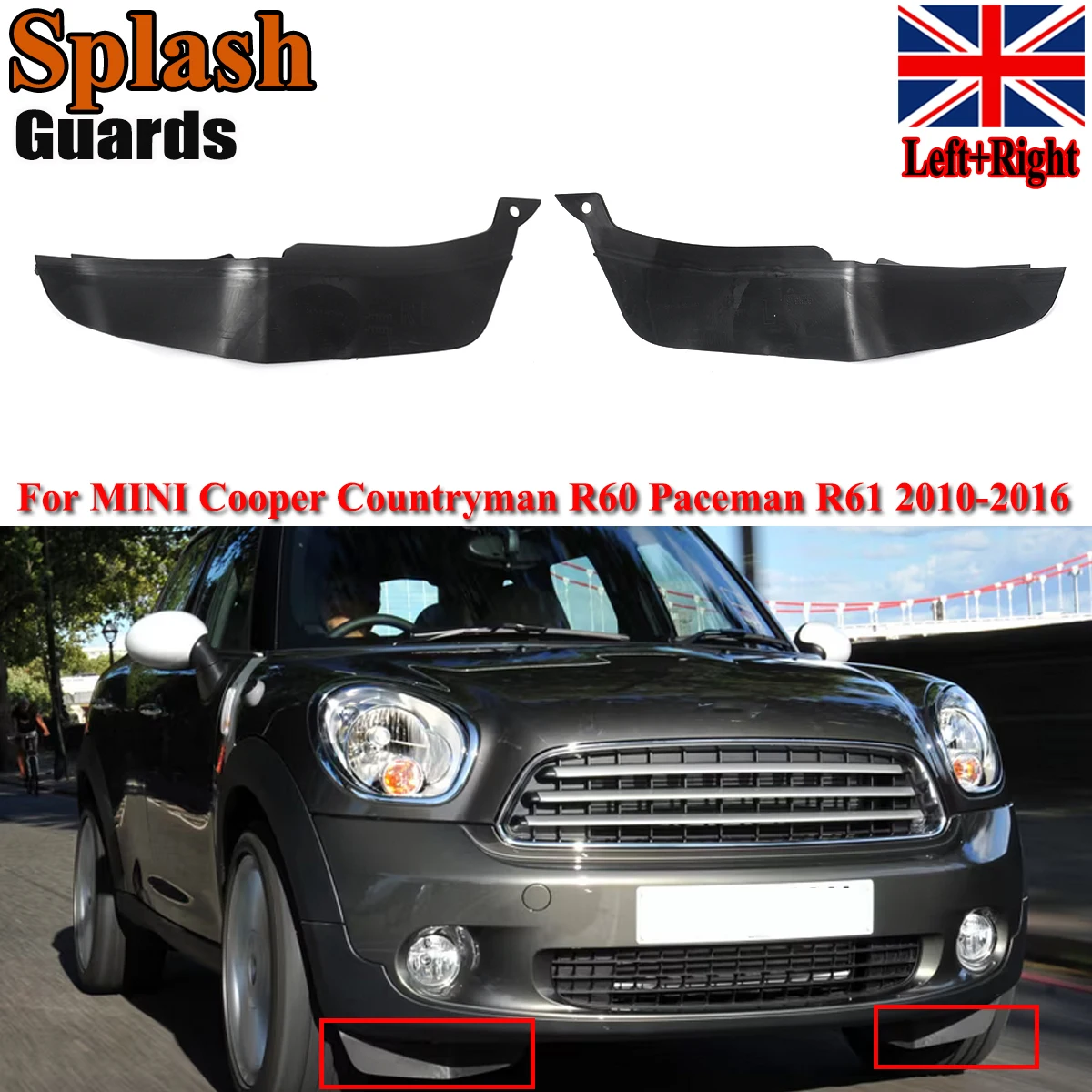 

Подходит для Mini Cooper R60 R61 2011 2012 2013 2014 2015 2016, передний брызговик, замена для 51119802643 51119802644