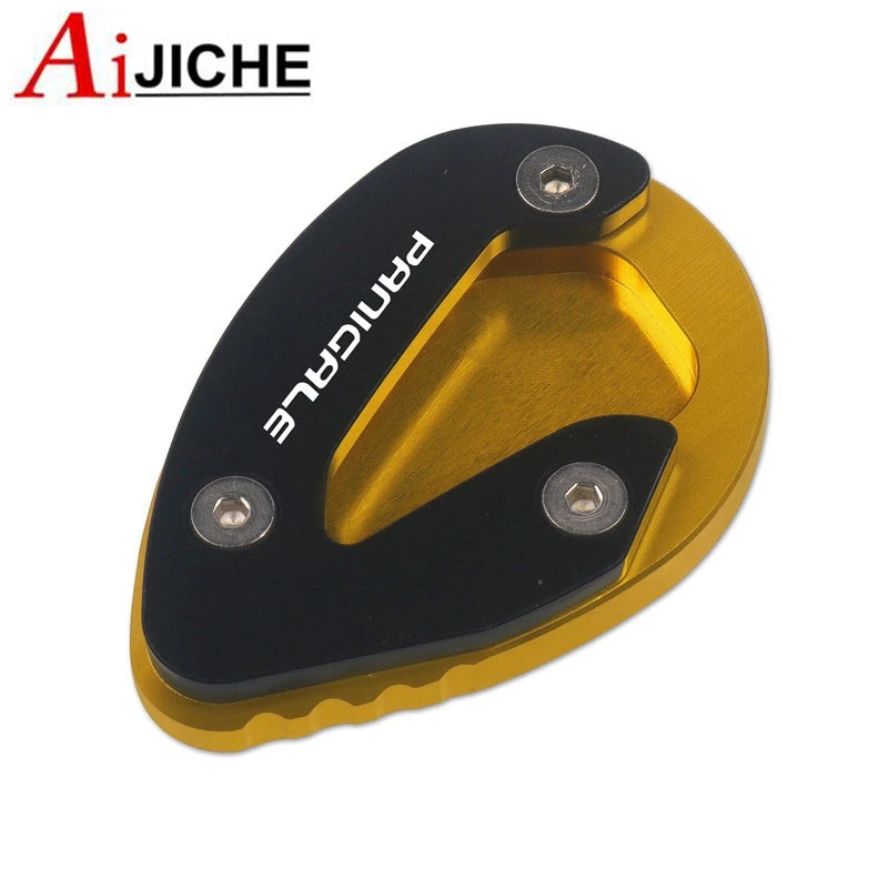Motorcycle CNC Kickstand Sidestand Stand Extension Enlarger Pad For 899 959 1199 1299 V2 Panigale