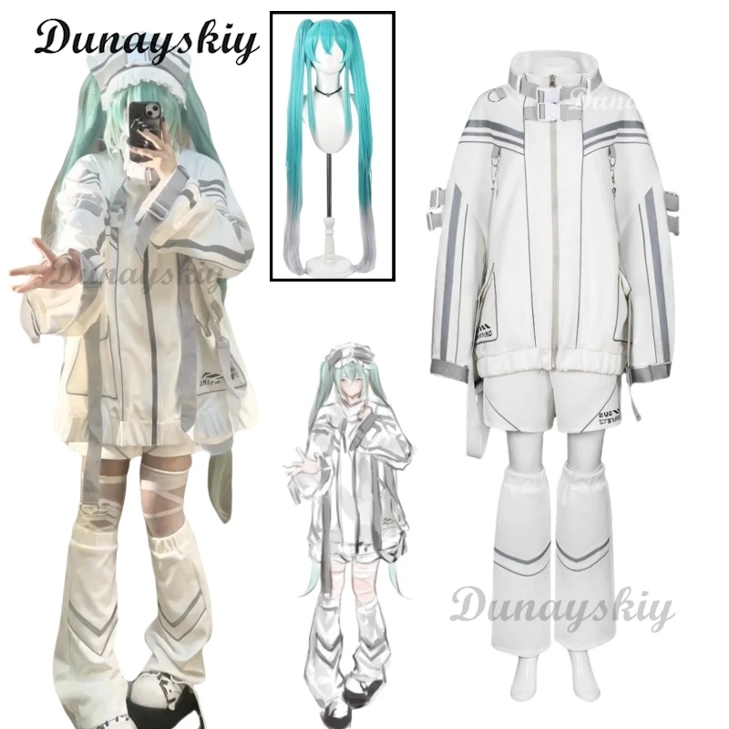 

Anime Miikkuu Cosplay Original Punk Patchwork Oversized Coat Casual Wide-Leg Pan Otaku Women Outfits Japanese Jirai Kei Suit