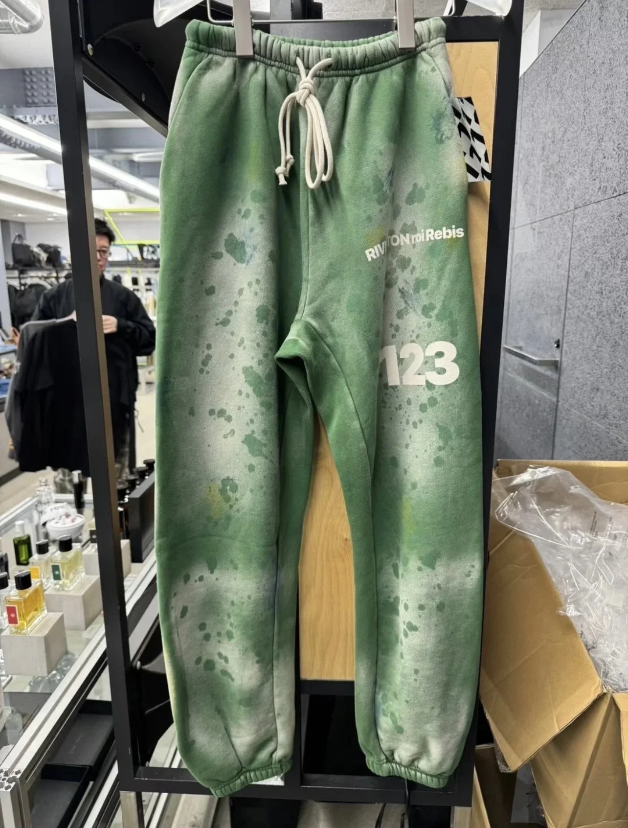 Dirty RRR123 Heavy Fabric Wash Do Old Drawstring Elastic Casual Sports Loose Pants Men Women Winter Autumn Trousers Track Pants - view 2