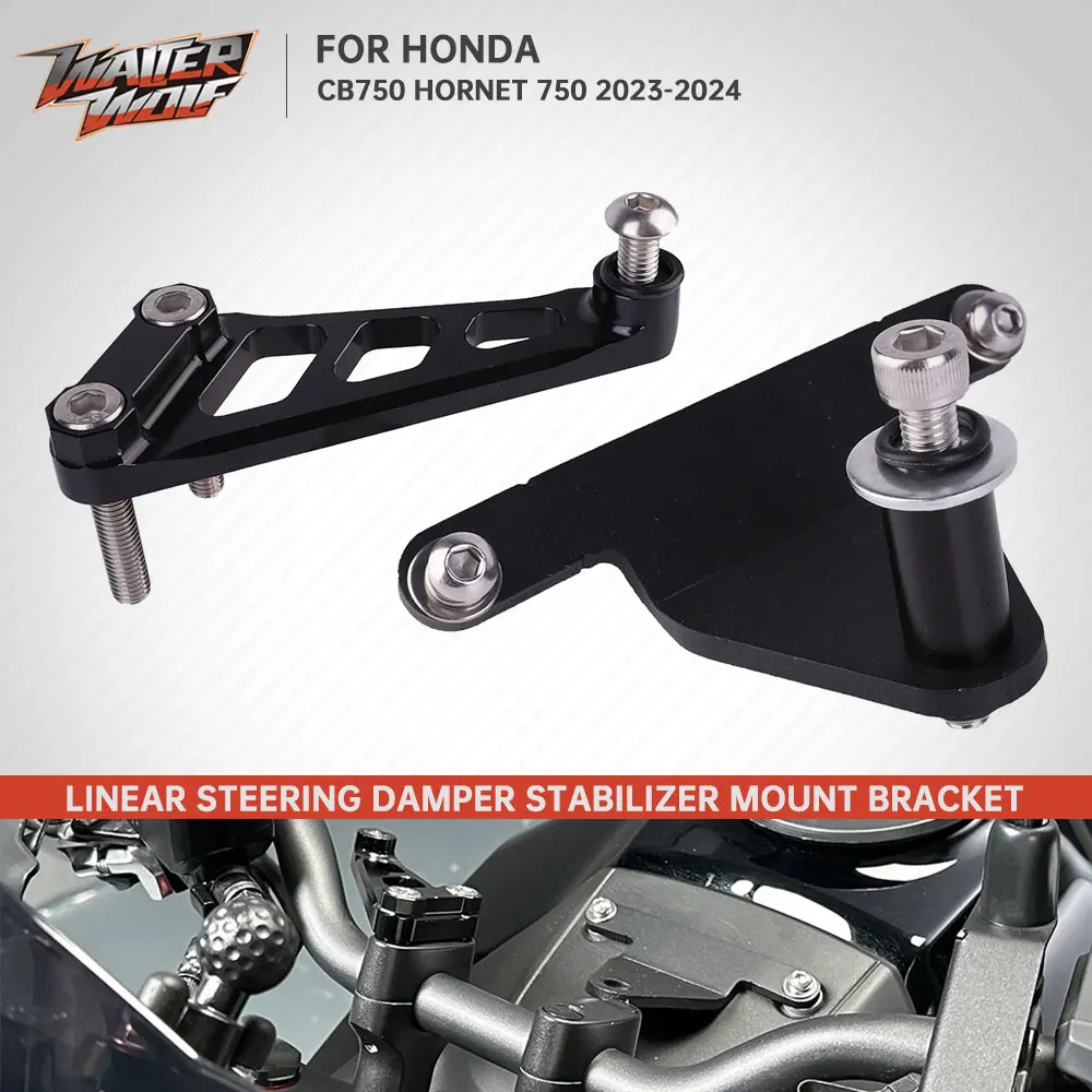 

2024 For Honda CB750 Hornet 750 2023 Linear Steering Dampers Stabilize Fixed Bracket Reverse Safety Control Mount Holder Kit