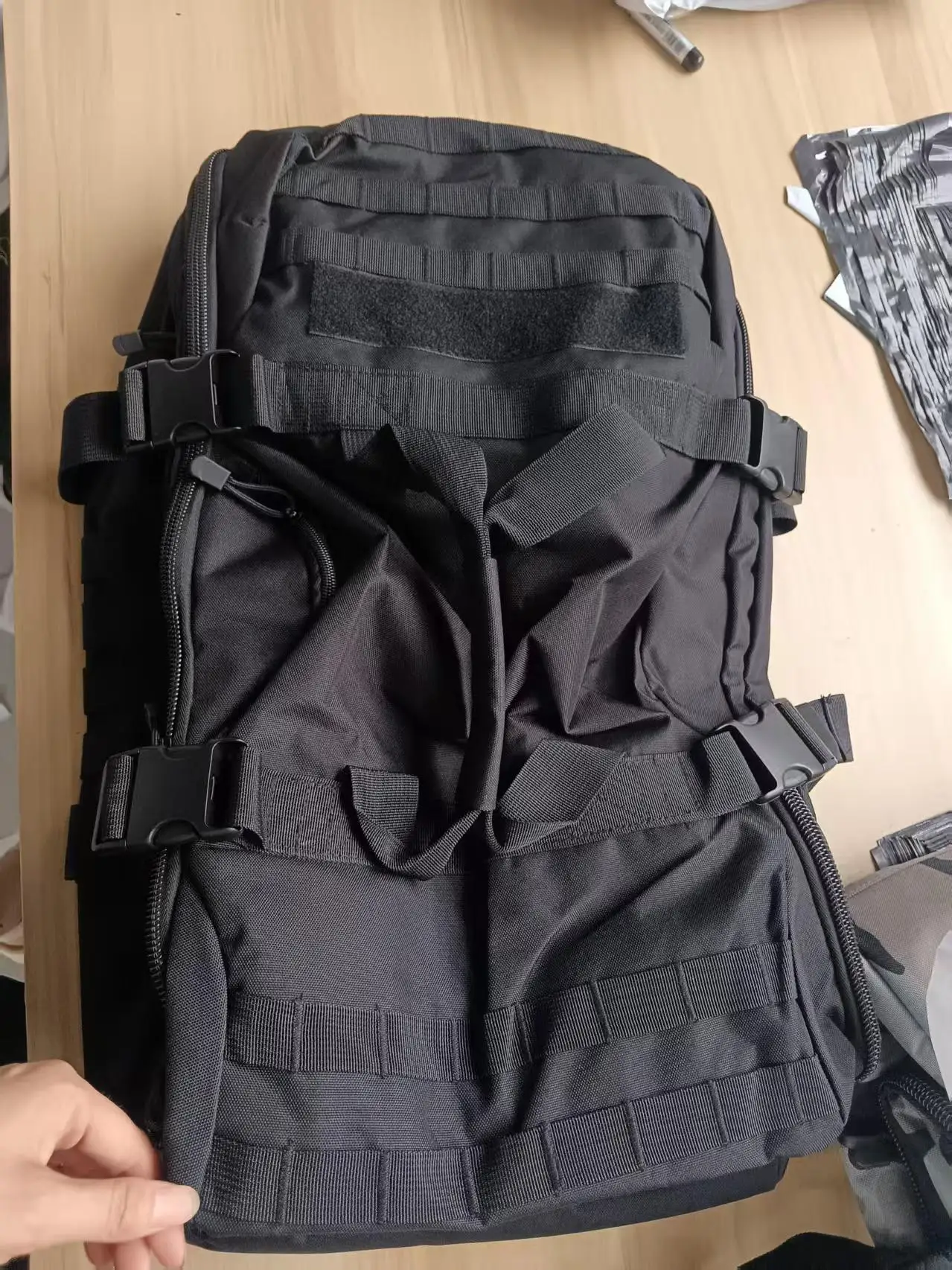 Multifunctional Tool Camouflage Bag Hiking Handbag Wear-resistant Waterproof Large Mountaineering Bag