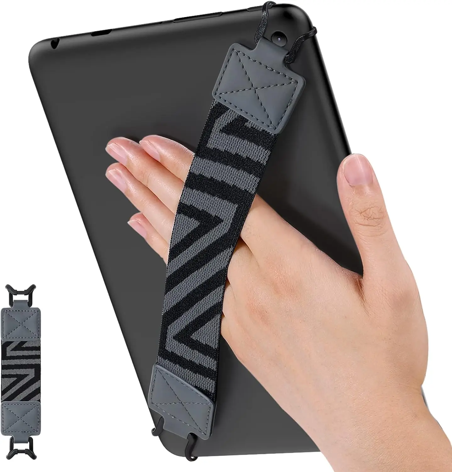 Security Hand-Strap for 9-11 Inch Tablet - iPad/iPad Pro/iPad Air/Kindle Fire HD/Samsung High-Elasticity Versatile Hand Strap