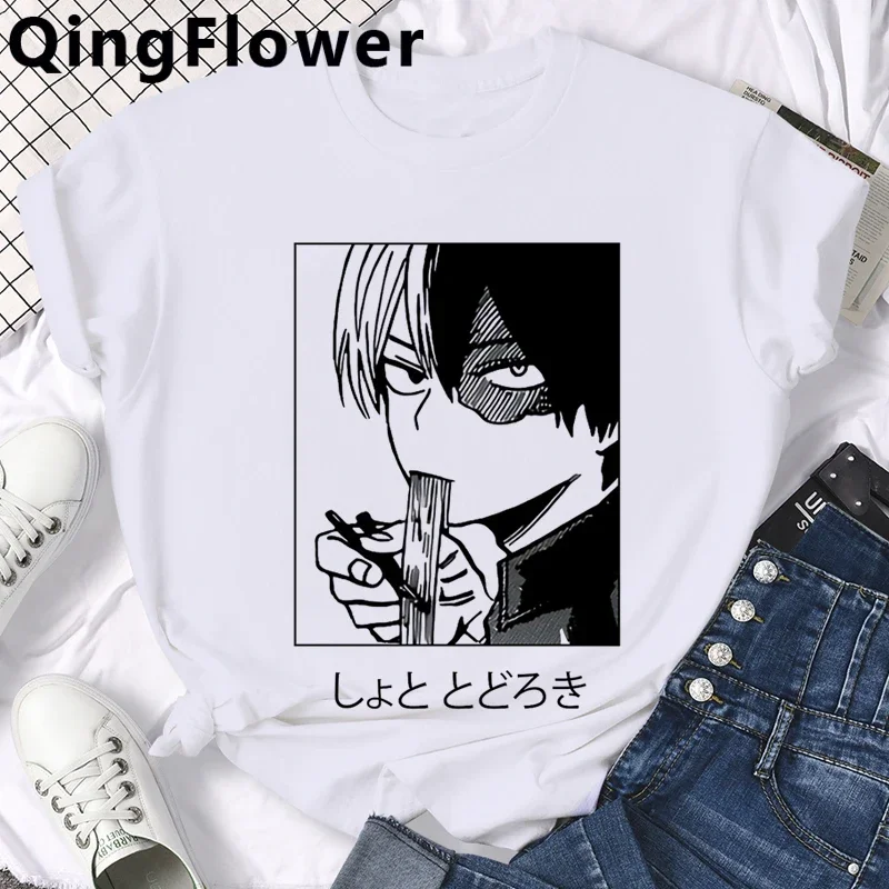 Japanese Anime My Hero Academia Bakugou T Shirt Men Todoroki Boku No Hero Academia Tshirt Graphic Dabi Bnha Graphic Tshirt Male