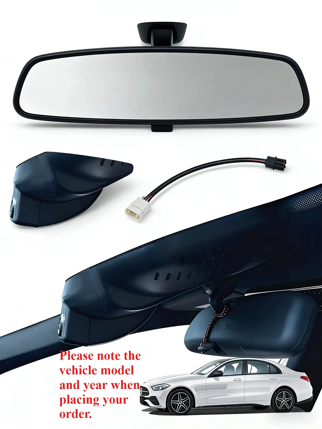 

For Mercedes-Benz C-Class Special Dash Cam 200L/260L/300L/180L 2025 New Model Wire-Free 25 Ultra HD