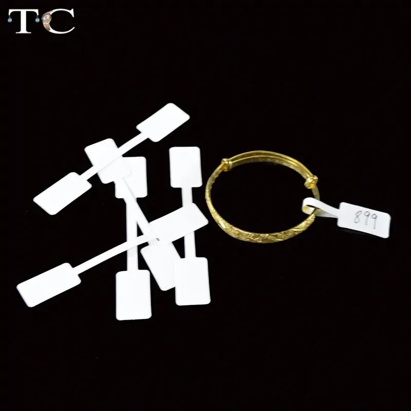 Shipping Wholesale 100pcs Ring Jewelry Self-Sticky Retail Dombbell Price Label Display Tags Sticker