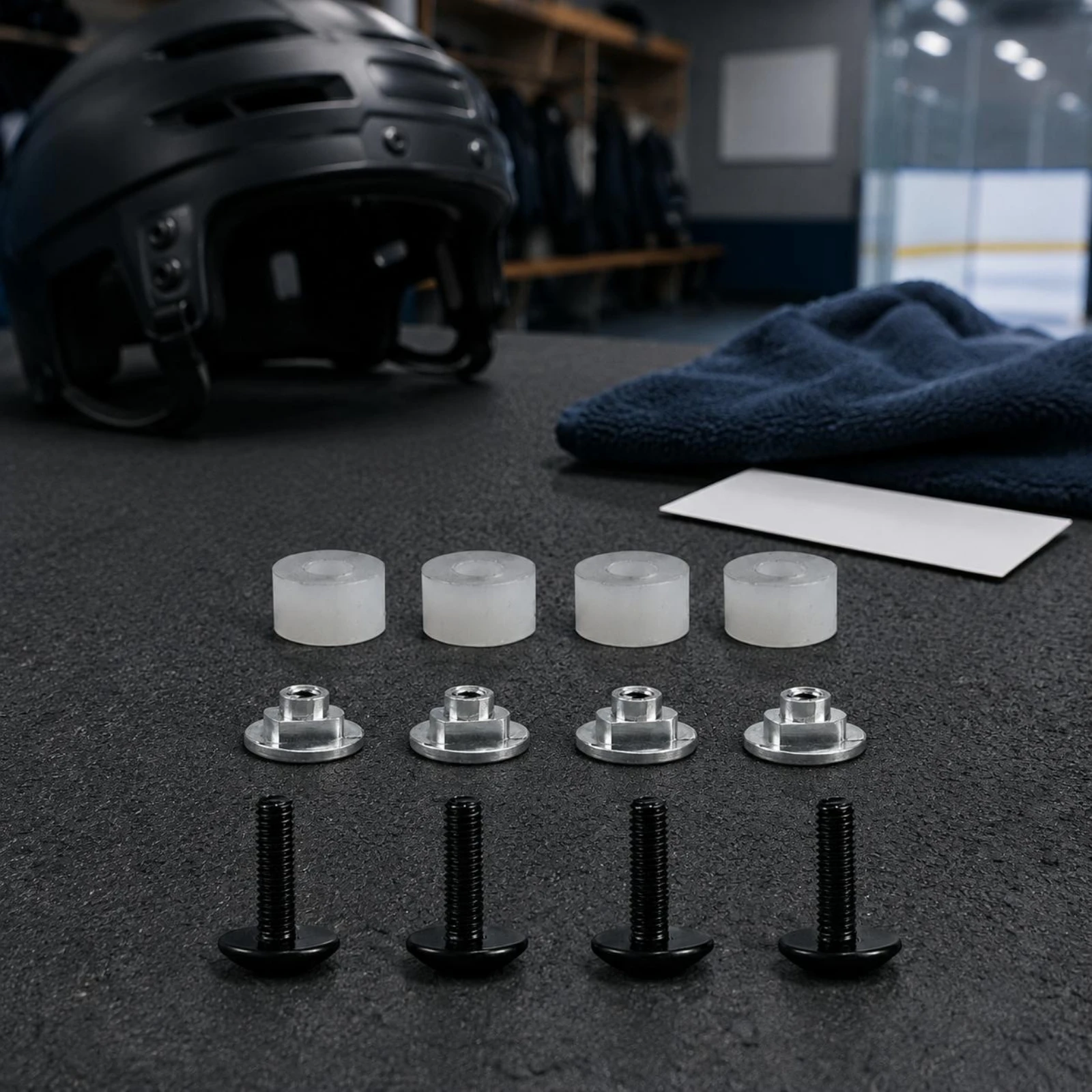 12 Pieces Hockey Eyewear Fastener Kit Easy to Install Eyewear Screw Kit Eyewear Screw Set Secure Fit Sports Gear Accessory view 2