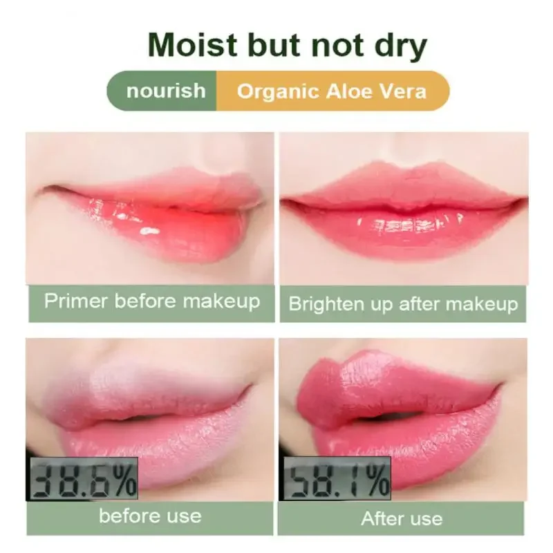 1pcs Waterproof Color Changing Lipstick Long Lasting Not Easy To Fade Aloe Vera Lipstick Moisturizing Color Nourishing Lip Balm