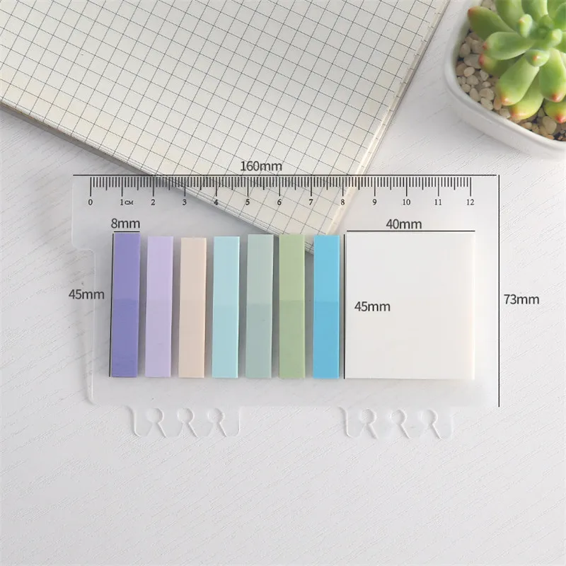 200 Sheets Transparant Sticky Notebook Huisdier Memo Voor Student Kantoorbenodigdheden Eenvoudige Tear Memo Pads Opmerking Boek Notepad