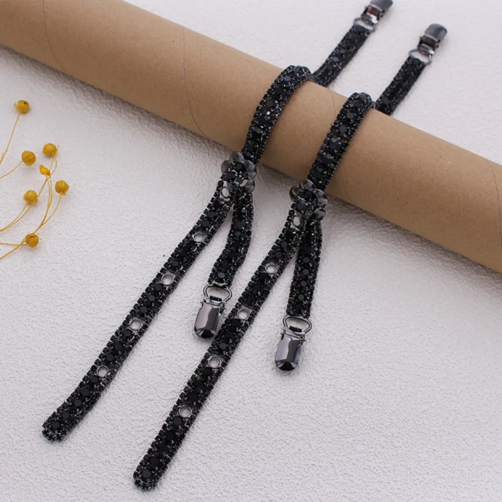 New Removable Bra Straps Anti-slip Adjustable Shoulder Belts Decorative Rhinstone Bra Straps Replacement Wedding