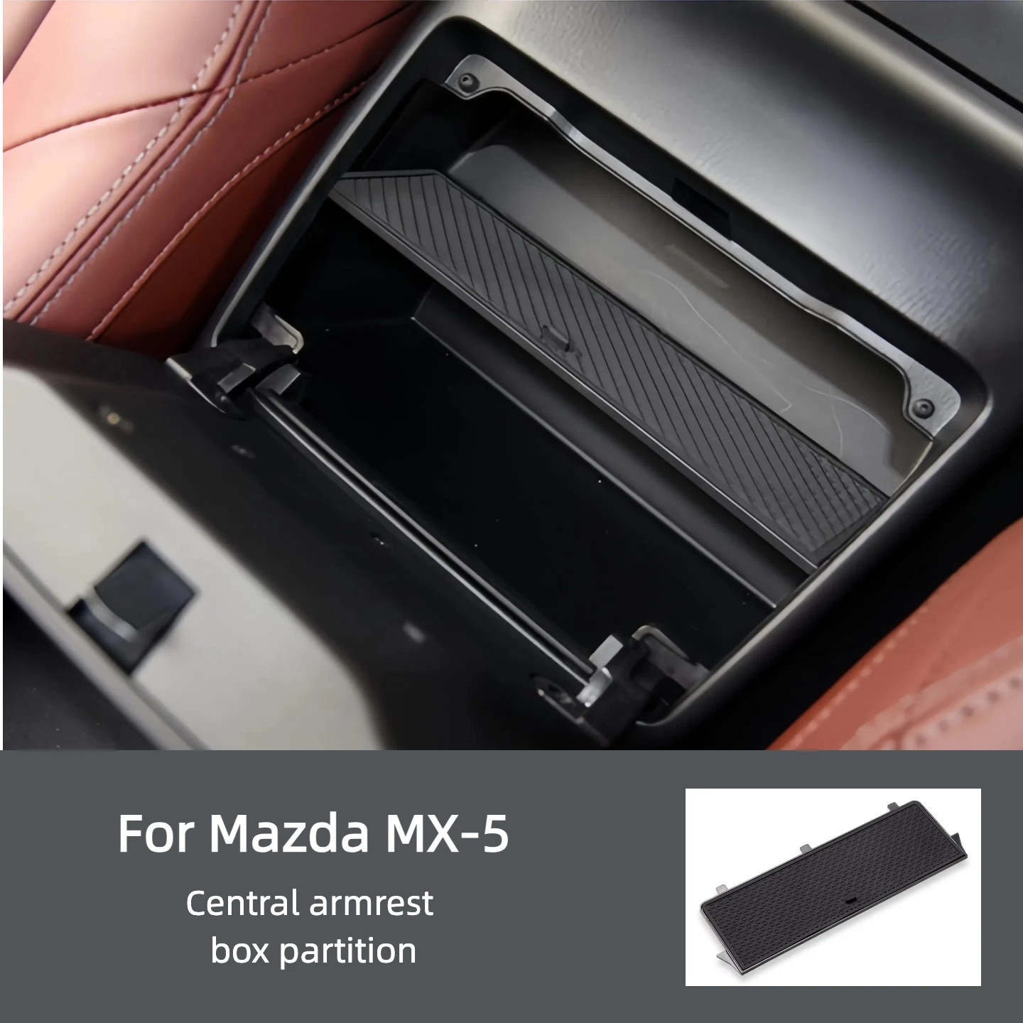 Fits Mazda MX-5 Car Central Armrest Box Partition Modification MX-5 Storage Box Divider Decoration