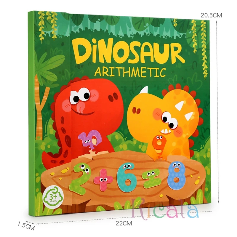 Kids Houten Wiskunde Onderwijs Montessori Tellen Game Early Learning Educatief Speelgoed Magnetische Puzzel Speelgoed Voor Kinderen 2-4 Jaar oude