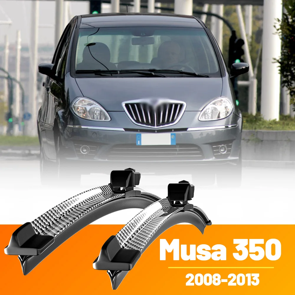 

2pcs Front Windshield Windscreen Wiper Blades Carbon Fibre Wipers For Lancia Musa 350 2008-2013 2009 2010 2011 2012