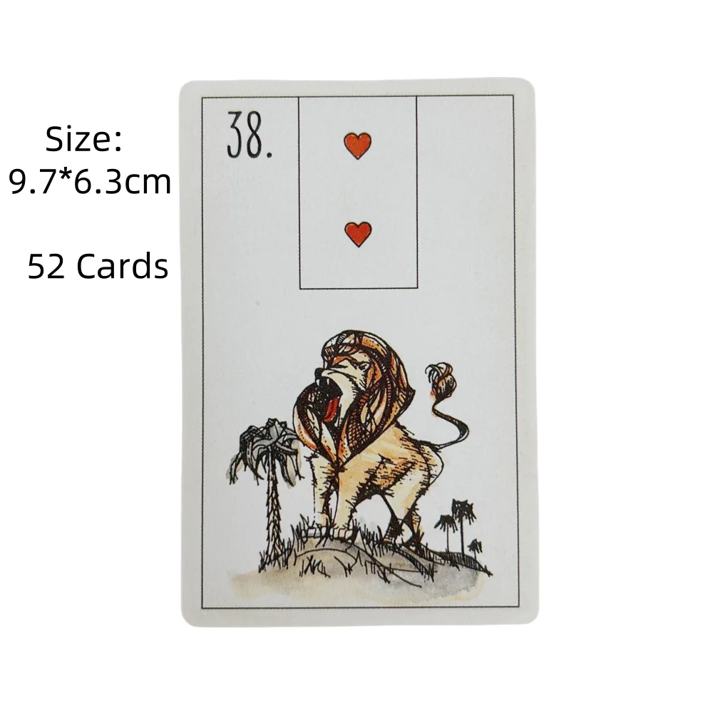 Maybe Lenormand Cards Oracle A 52 Tarot English Visions Divination Edition Cute Deck Borad Party Playing Games