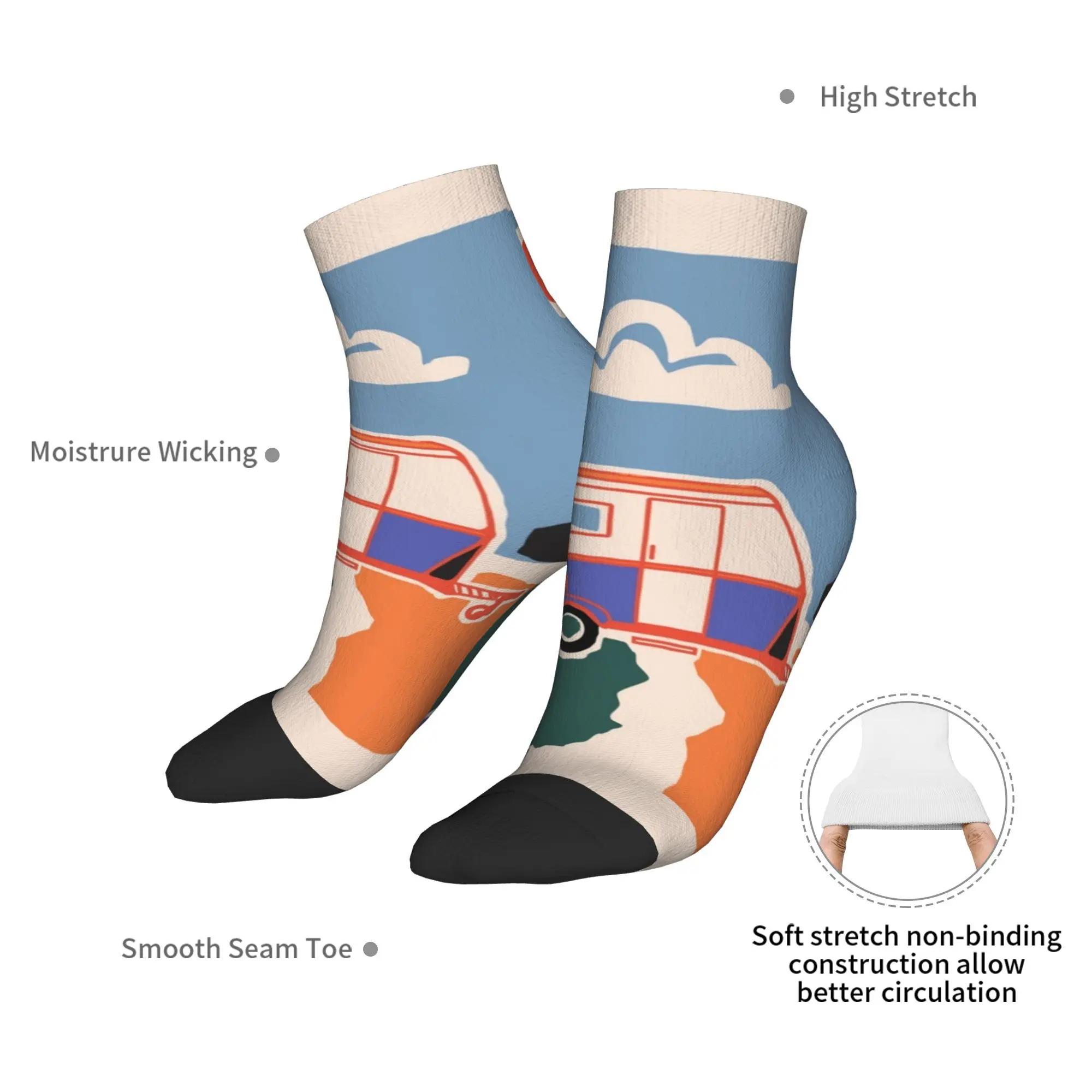 جميع المواسم ريترو خمر Eriba قافلة الجوارب Harajuku سوبر لينة الرياضة الأوسط جوارب أنبوبية لينة الهيب هوب جوارب للرجال والنساء