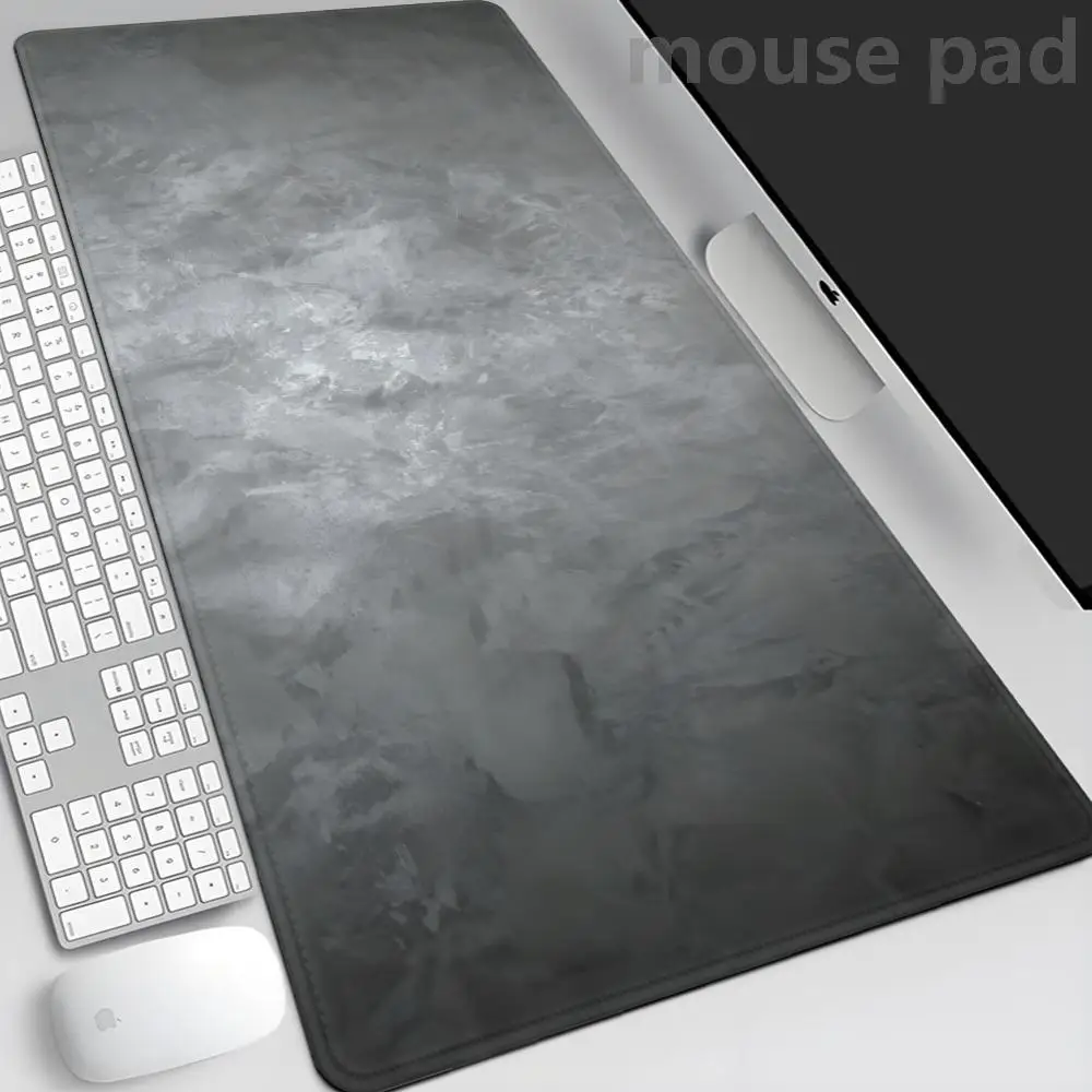 

Gray series mouse pad 100×50cm overlocked Large size mousepad xxl Black desktop keyboard table pad gray series gaming deMousepad