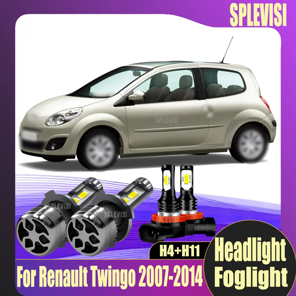 

LED 200W Headlight/35W Foglight H4/H11 Durable Dust-proof Shockproof For Renault Twingo 2007 2008 2009 2010 2011 2012 2013 2014