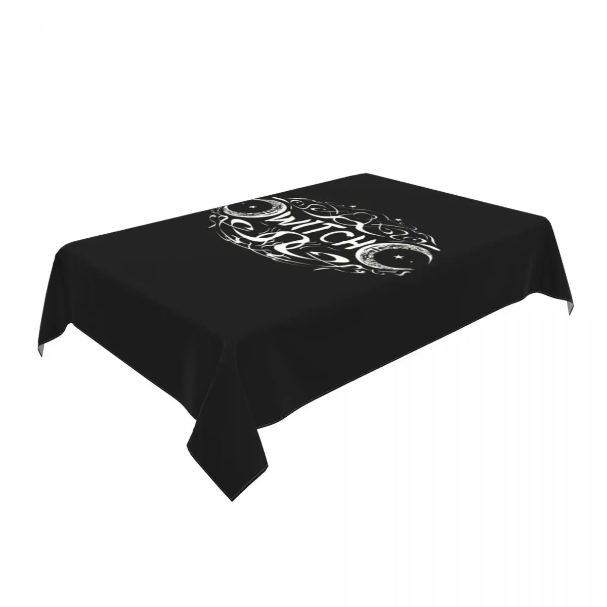 Rectangular Fitted Witch Tripple Moon Table Cloth Oilproof Tablecloth 40