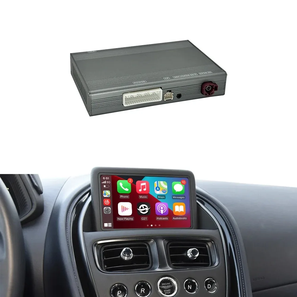 Wireless  Carplay Adapter for Aston Martin DB11 (2016- ) Radio Car DVD Player Mirror Link Android Auto Navigation