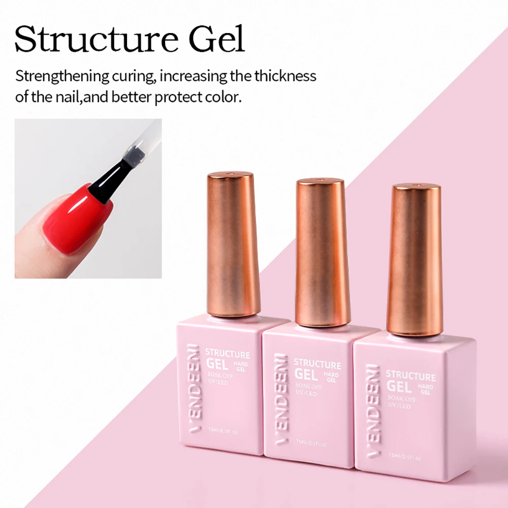 Vendeeni 27 Arten UV-Funktionsgel Nagellack Basislack Chrom Matt Top Coat Blüten-Folientransfer-Gel Universelles Katzenaugen-Gel – Detail 13