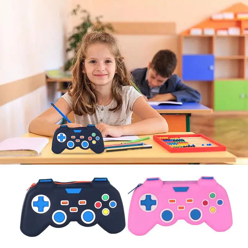 Game Controller Pencil Pouch Pen Bag Organizer Gamer Pencil Case For Boys Girls Kids Pen Bag Pencil Box Large Capacity School