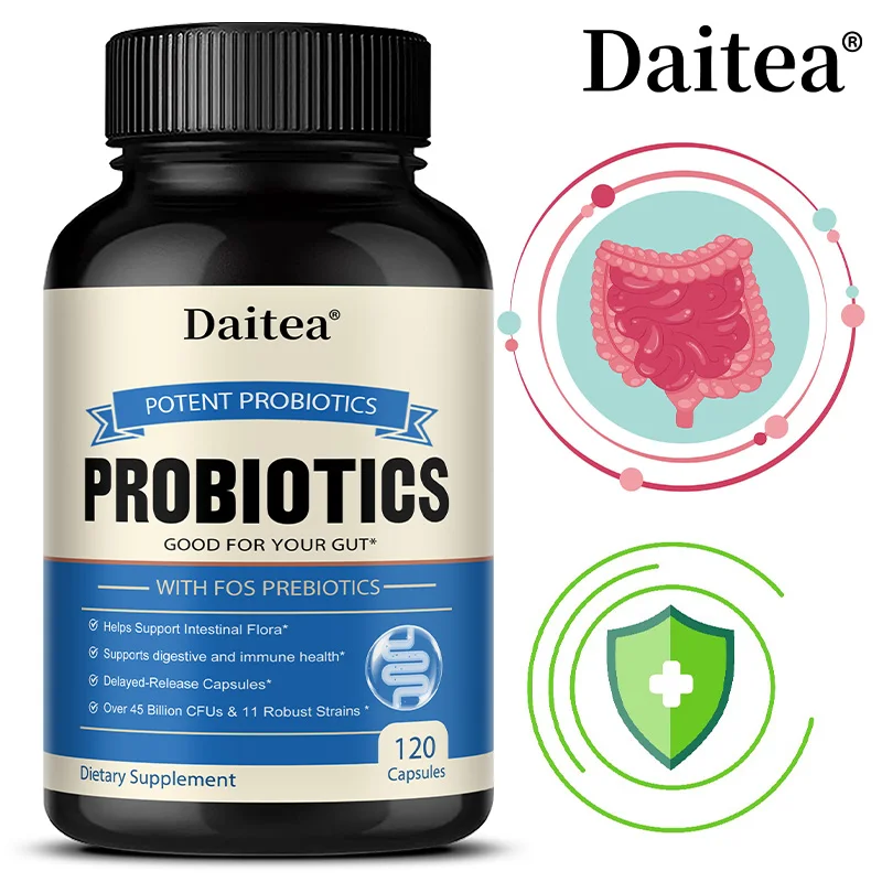 

Комплекс пробиотиков - пробиотики для мужчин и женщин, для здоровья пищеварения, вегетарианские капсулы, без ГМО, без глютена