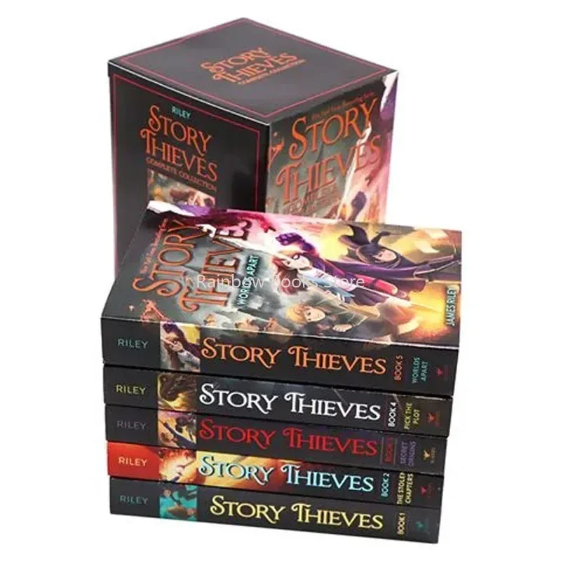 

5 Books Story Thieves Complete Collection English Reading Book Hell High School Life Detective Novels Libros