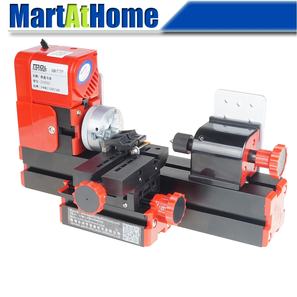 Mini tokarka 24 W Z20002 20000 obr./min Max. Przedmiot roboczy 135*20mm z 3-szczękowym uchwytem do hobbystycznego, edukacji naukowej, tworzenia modeli
