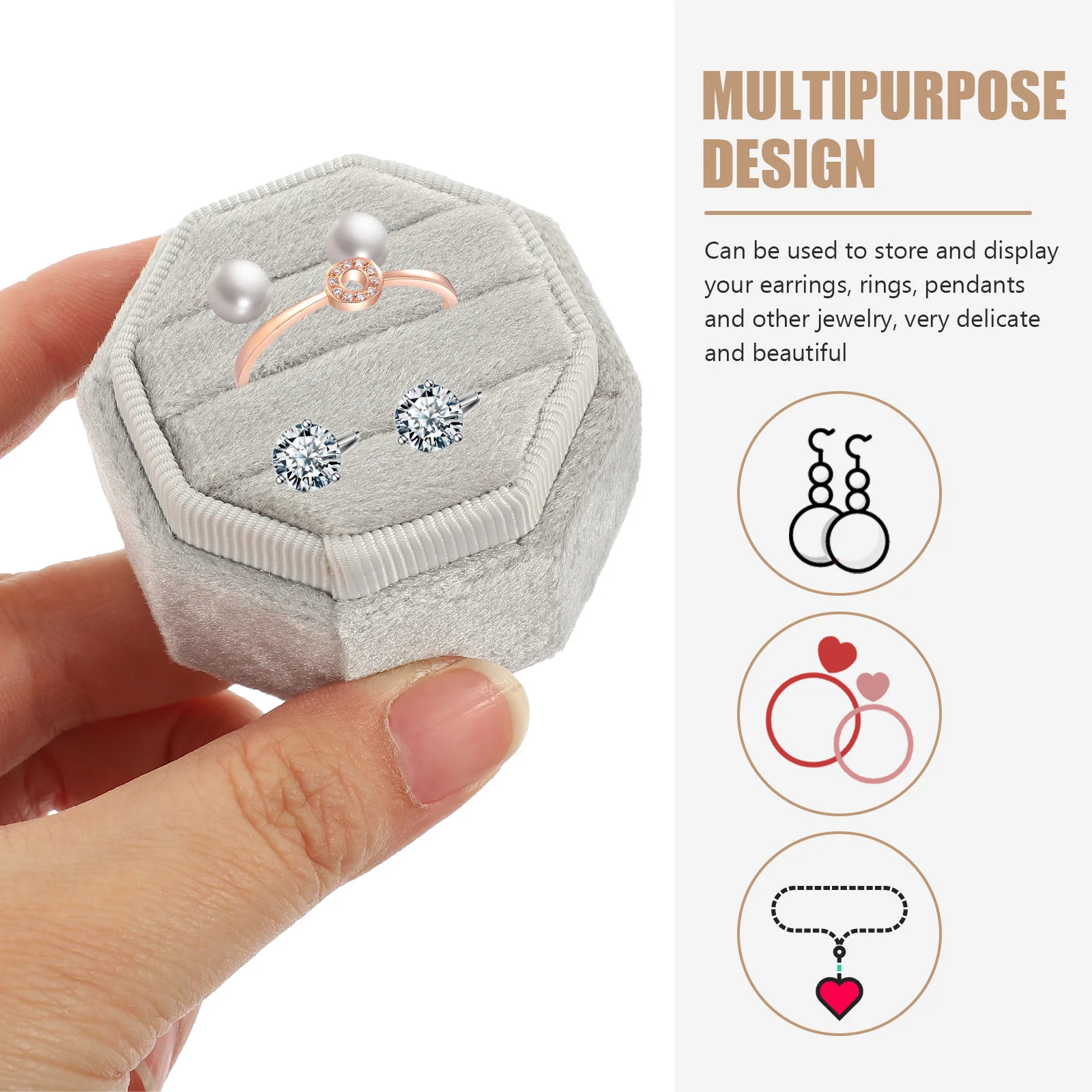 صندوق تغليف خاتم صندوق خاتم خطوبة صغير الحجم لاقتراح الزفاف مجوهرات هدية منظم عرض حامل التخزين