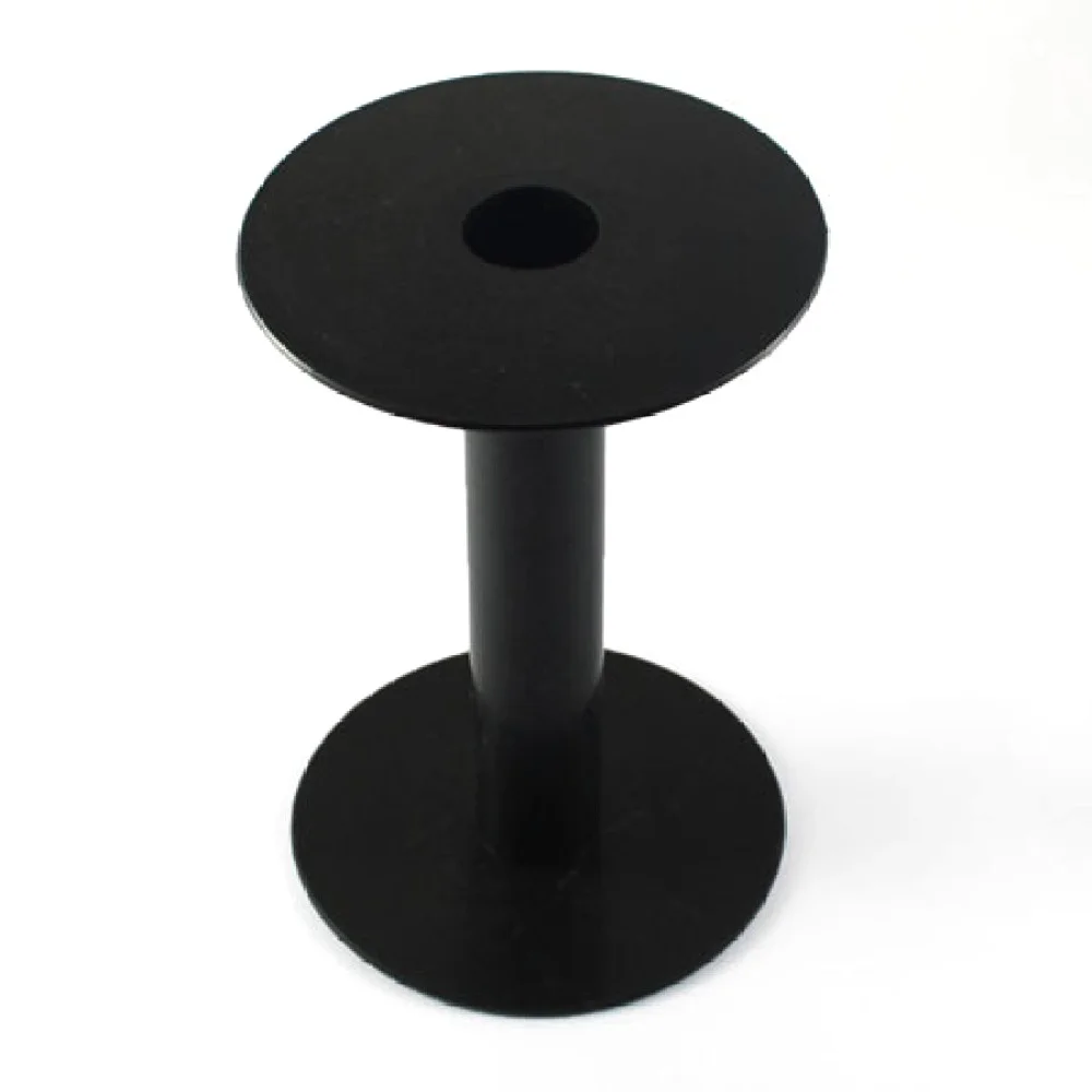 5pacs Black Plastic Spools Wheel 24x135mm, Hole: 21mm F65