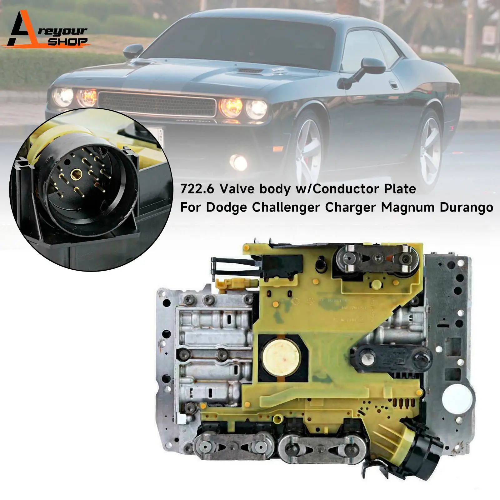 

Areyourshop 722.6 Valve body w/Conductor Plate For Dodge Challenger Charger Magnum Durango