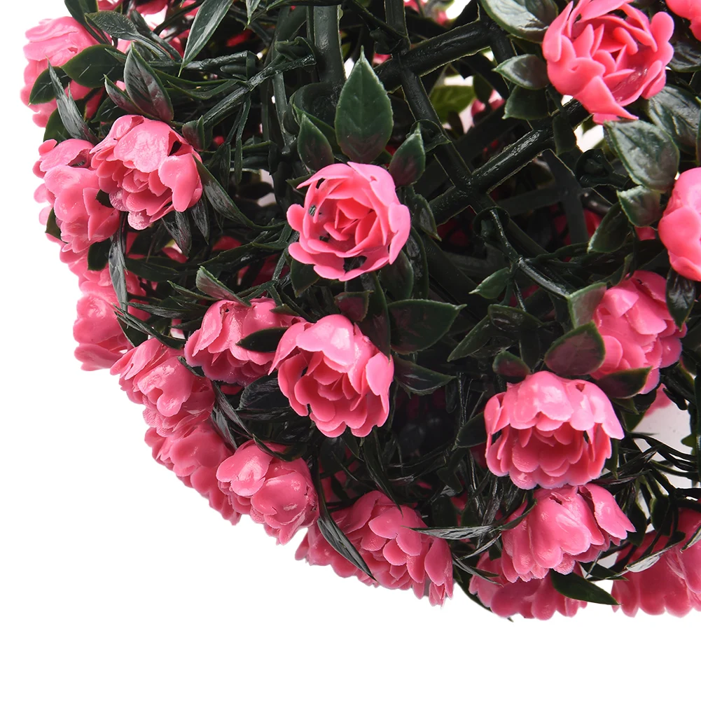 

Artificial Rose Grass Ball 10cm Home Landscaping Lovely Party Plastic Wedding 34cm Garden Basket Plant Hanging