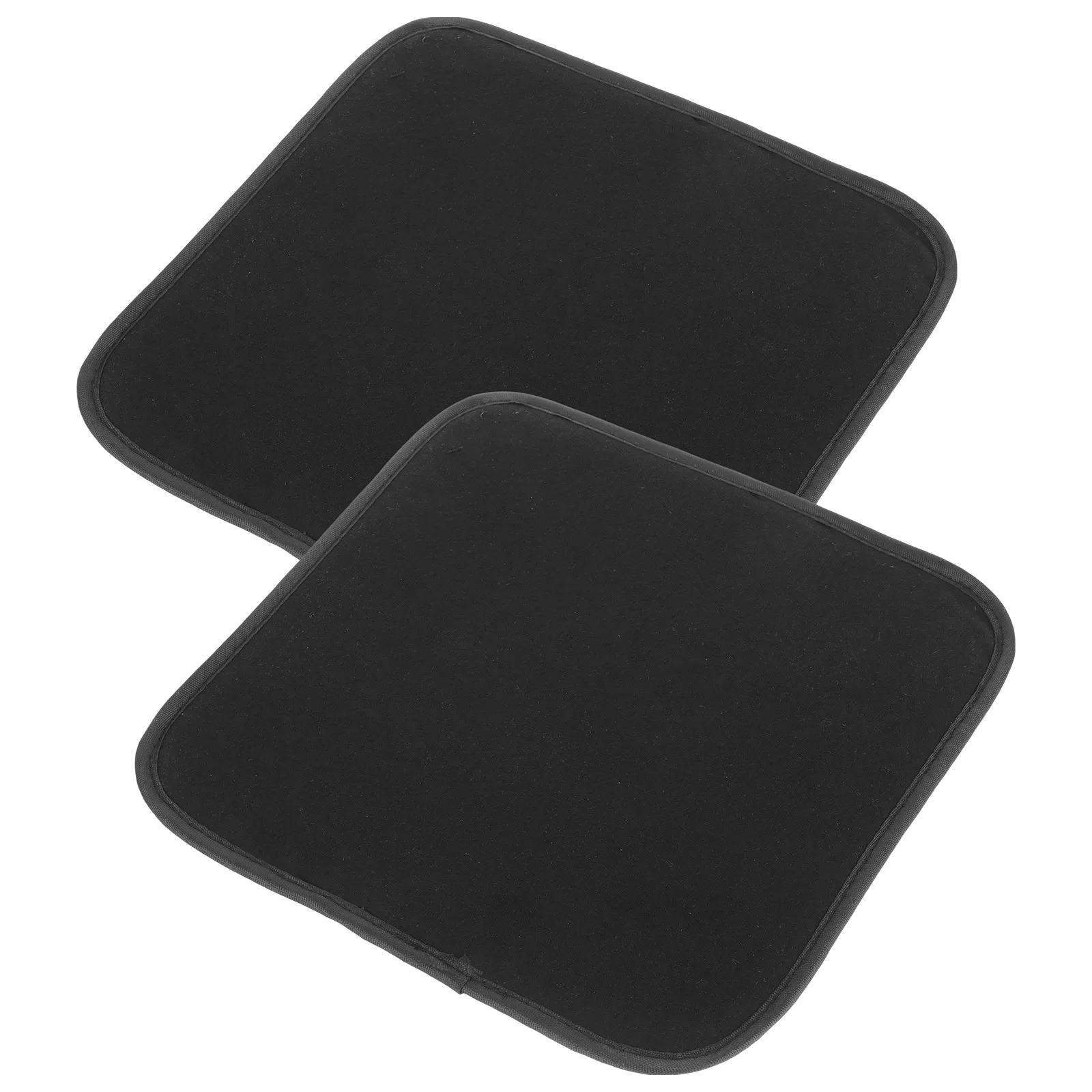 

2 Pcs Microfiber Cleaning Cloth Bowling Polishing Pad Towels Ball Black Professional