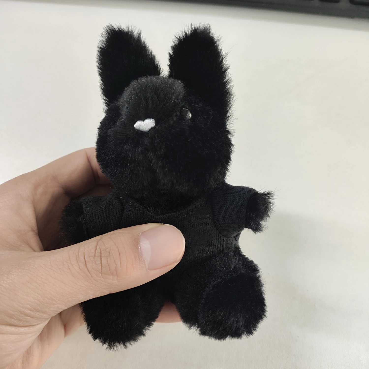 13.5cm Anime Figure Popularity Peripherals Cute Ins Style Black Rabbit Plush Keychain Backpack Accessories Model Gift Toys Game