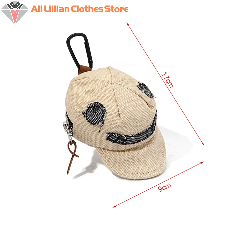 سلسلة مفاتيح محفظة عملات معدنية على شكل قبعة ، حقيبة محفظة محمولة ، قلادة عصرية ، منظم سماعات رأس ، إبداعي #5