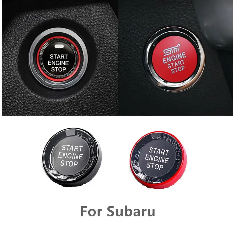 Car Engine Start Stop Button for Subaru Impreza Forester Xv Legacy 2010 Outback Wrx Sti Gc8 Crystal Cover Strikers Accessories