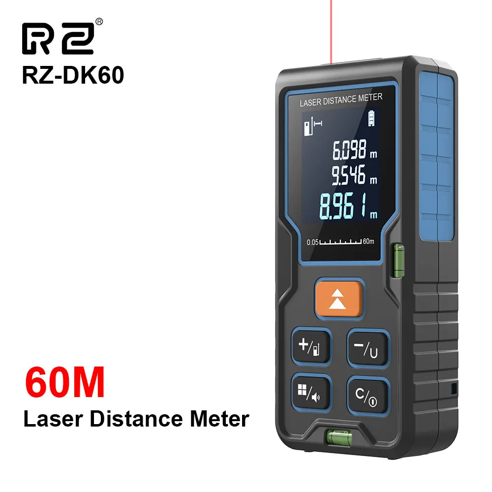

RZ Laser Distance Meter 80M/100M Digital Tape Measure Precision Rangefinder With Distance Area Volume Laser Range Finder Ruler