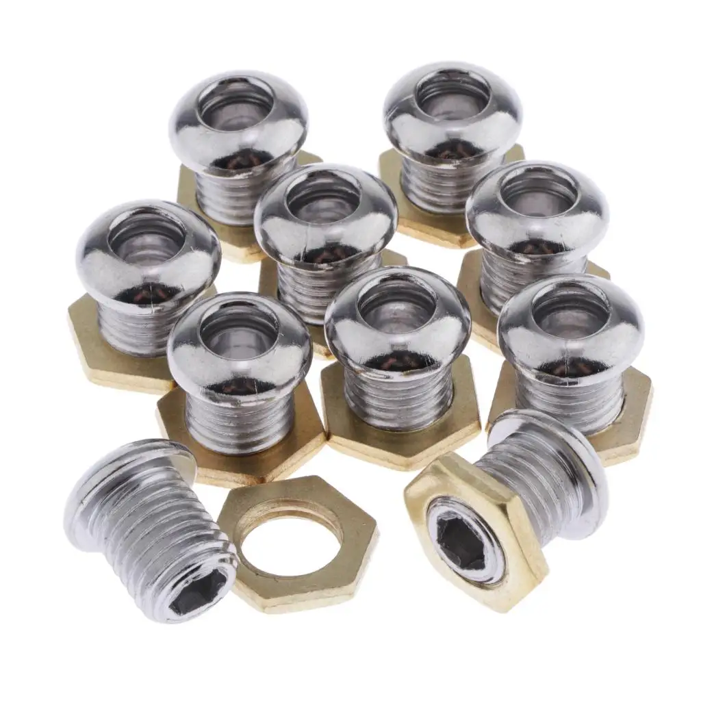 10pcs 1/2 '' Drum  Set with Sealing Nut for Bass Tom Snare Drum