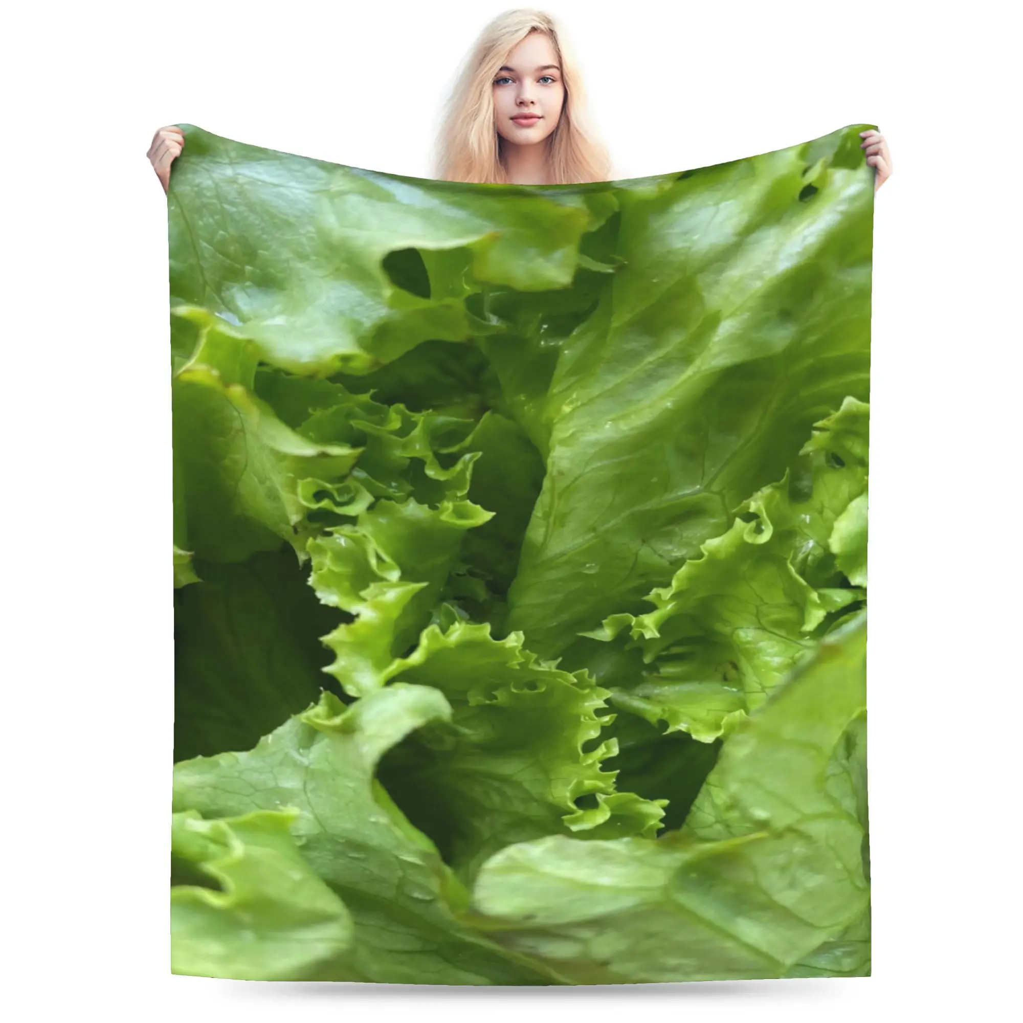 Cozy Cabbage  Blanket Accessories Home Decorative  Throws And Blankets Lightweight Coral Fleece Plush for Car
