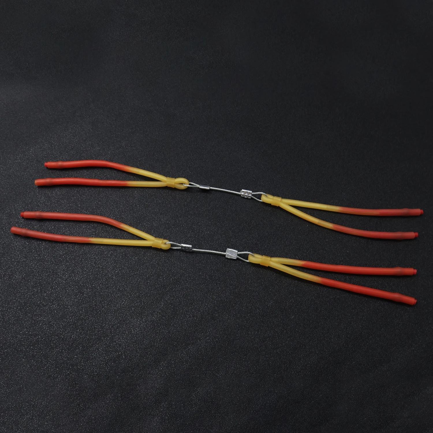 Аксессуары для рыбалки на открытом воздухе, односторонние трубчатые резинки с двойным фиксатором, аксессуары для стрельбы по дротика для охоты и рыбы