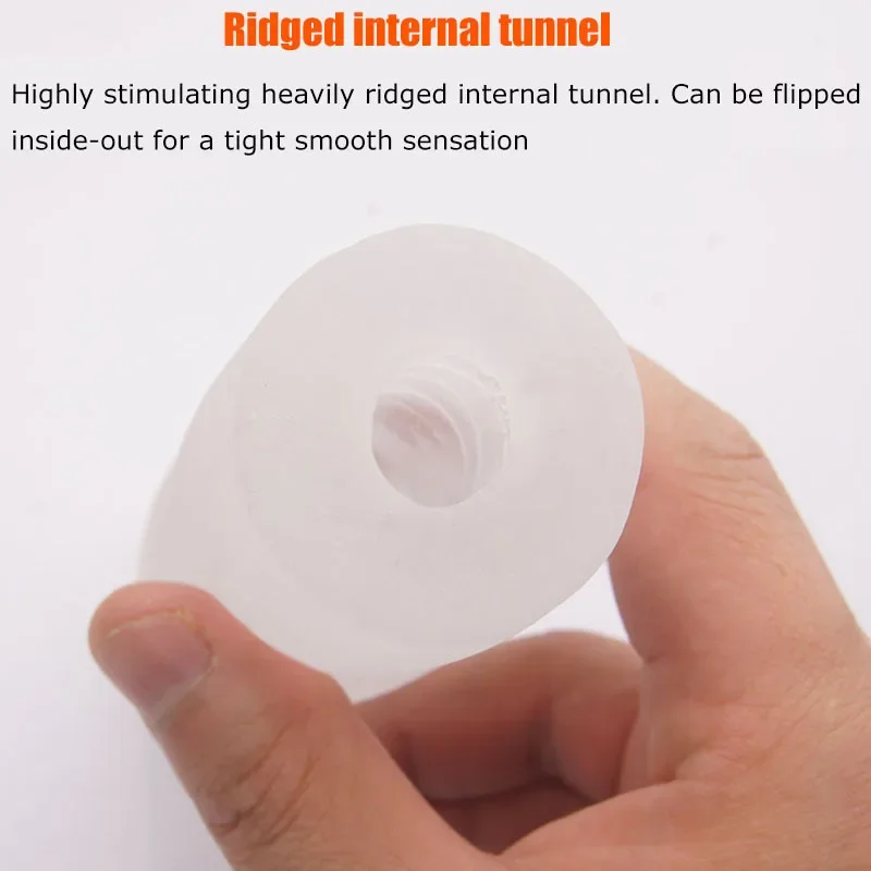 Silicone Cock Stroker Tube Massager Condoms Male Masturbator Ribbed Sleeve for Penis Enlargement Pump Sex Toys Penis Stretching