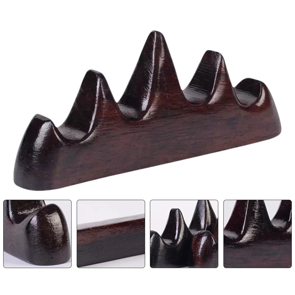 Solid Wood Rack Calligraphy Brush Holder Writing Shelf Desk ganizer Chinese Style Writing Brush Rest