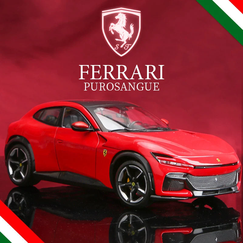 

Bburago 1:25 Ferrari SUV Purosangue Coupe Alloy Sports Car Model Diecast Metal Racing Car Vehicle Model Simulation Kids Toy Gift